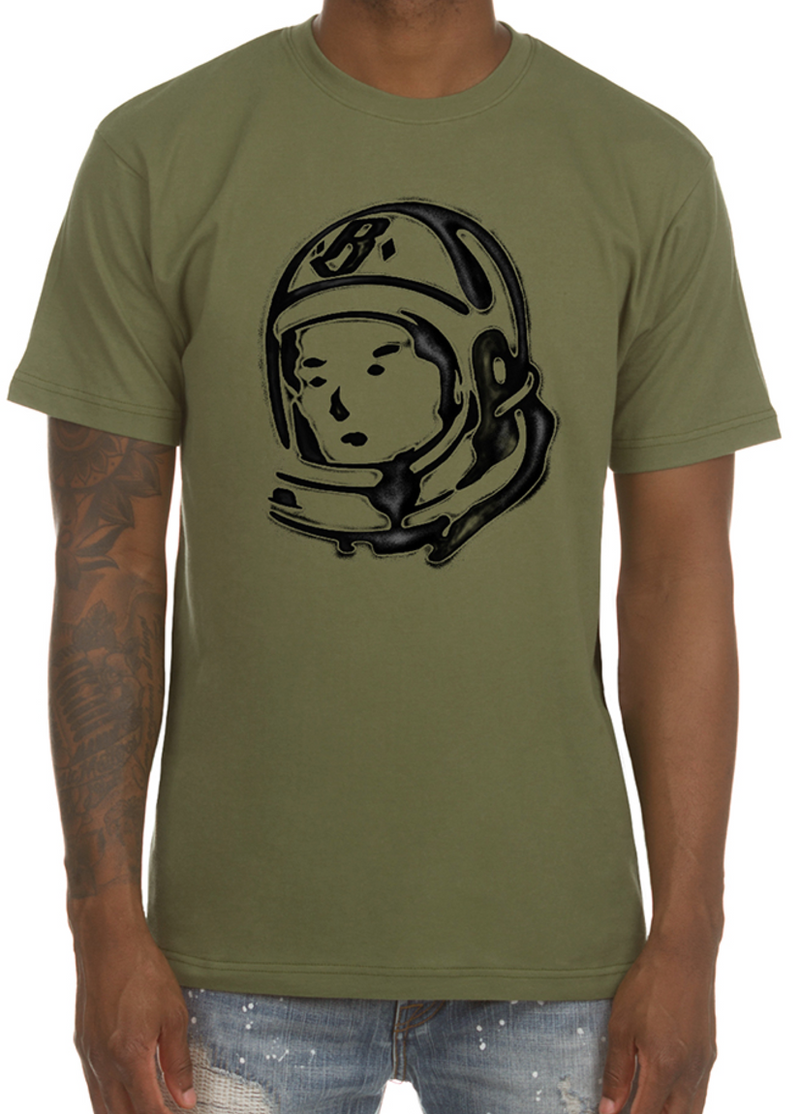 Branded Helmet Tee - Olive Green