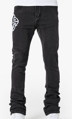 Iron Grey Patch Denim