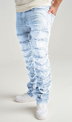 Spark Stacked Jean - Ice Blue