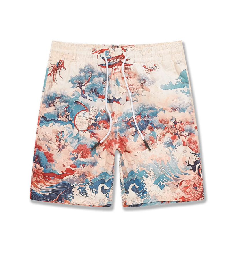 Retro Shorts - Coral