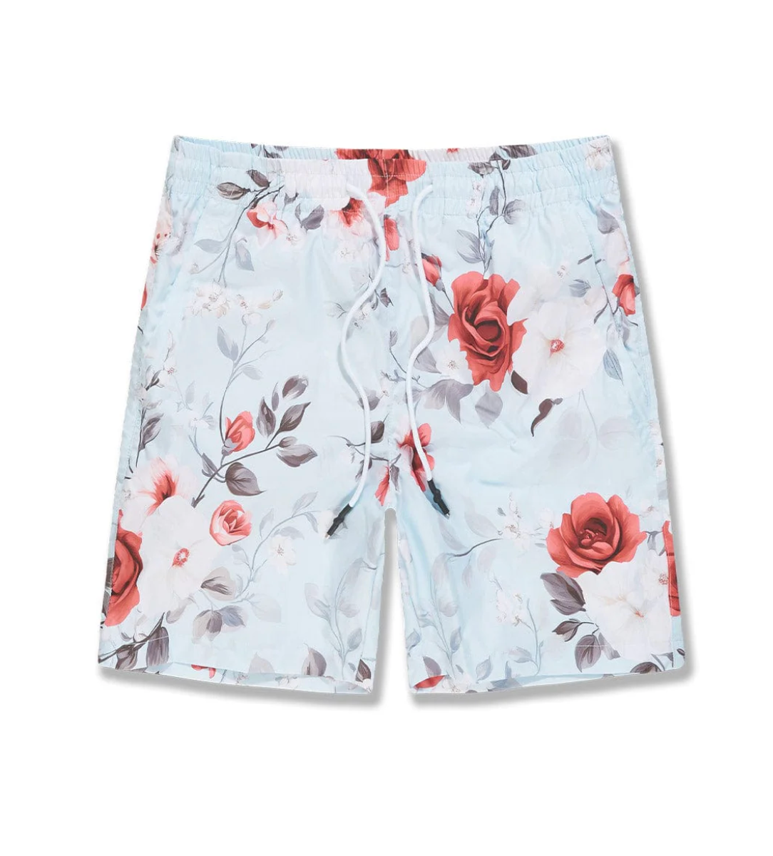 Retro Shorts - Red Floral
