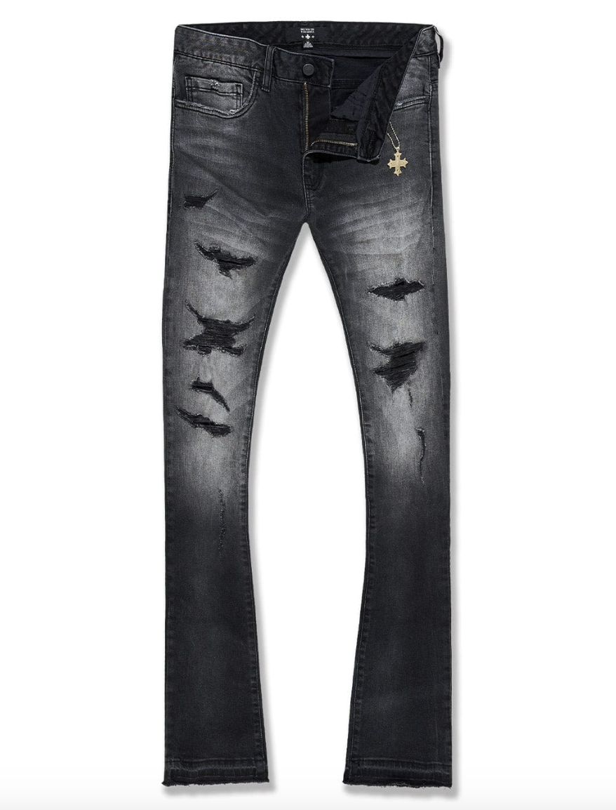 SYIP Stacked Jean - Black Shadow