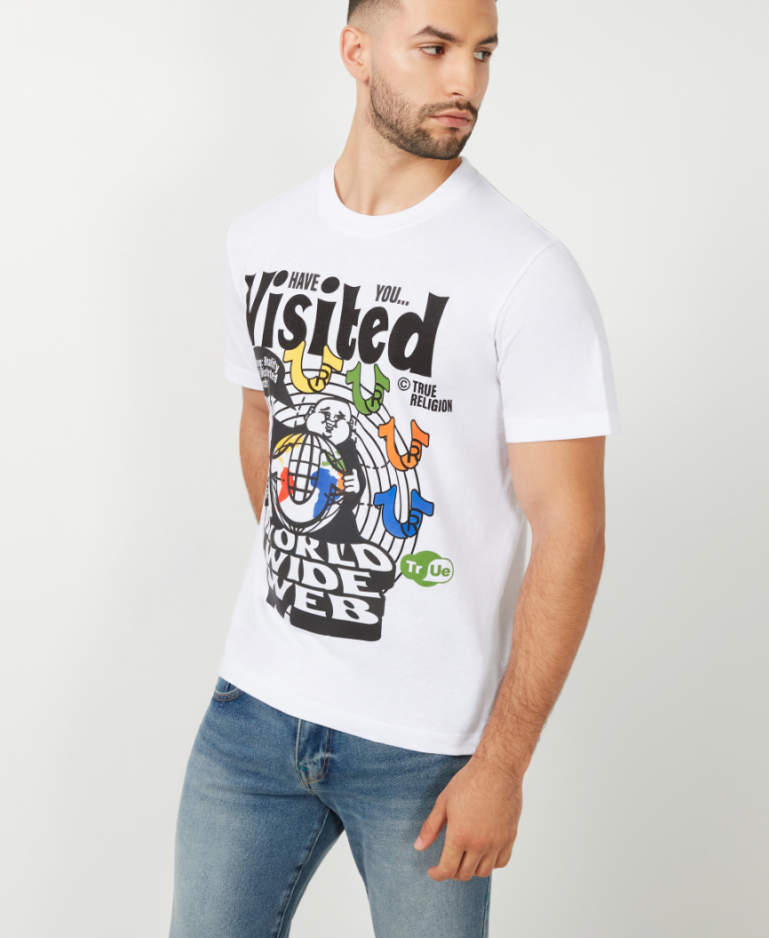 Distorted Tee - White