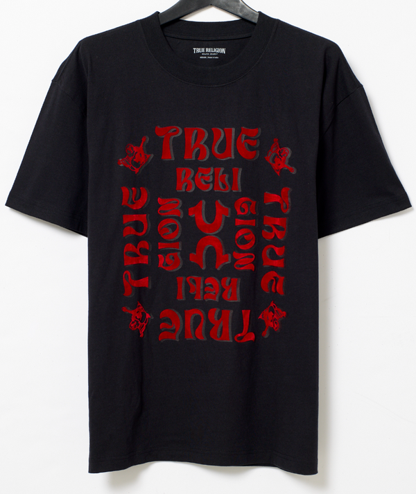 Flock Oversized - Blk/Red