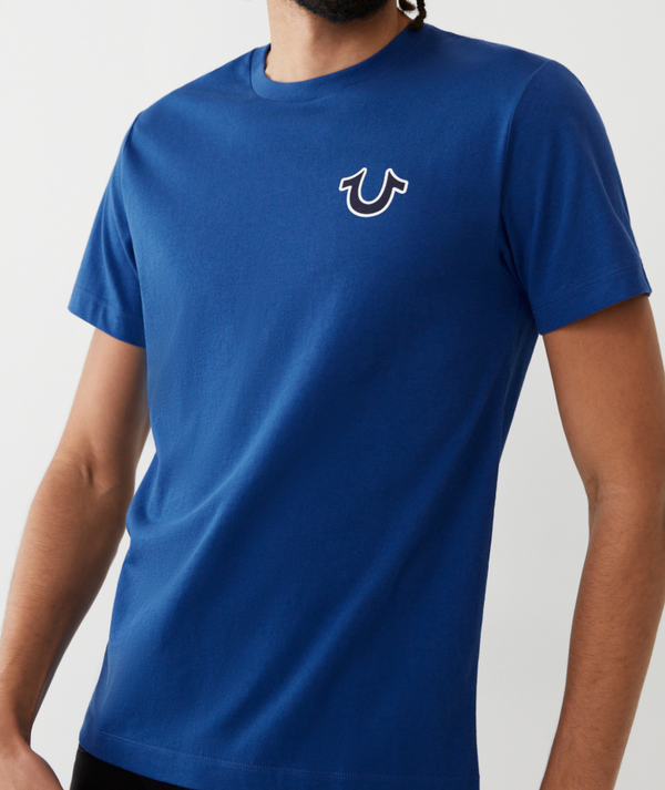 Buddha Logo Crewneck Tee - Blue
