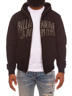 Curve Zip Hoodie - Black