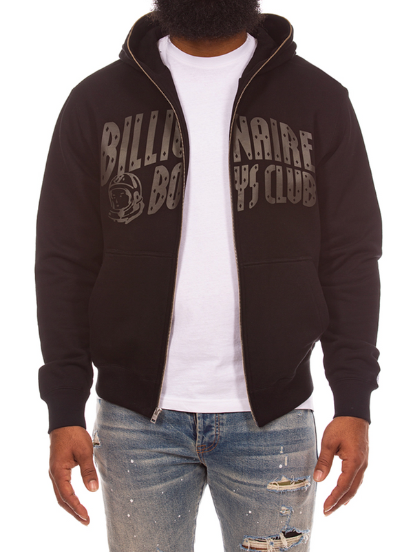 Curve Zip Hoodie - Black