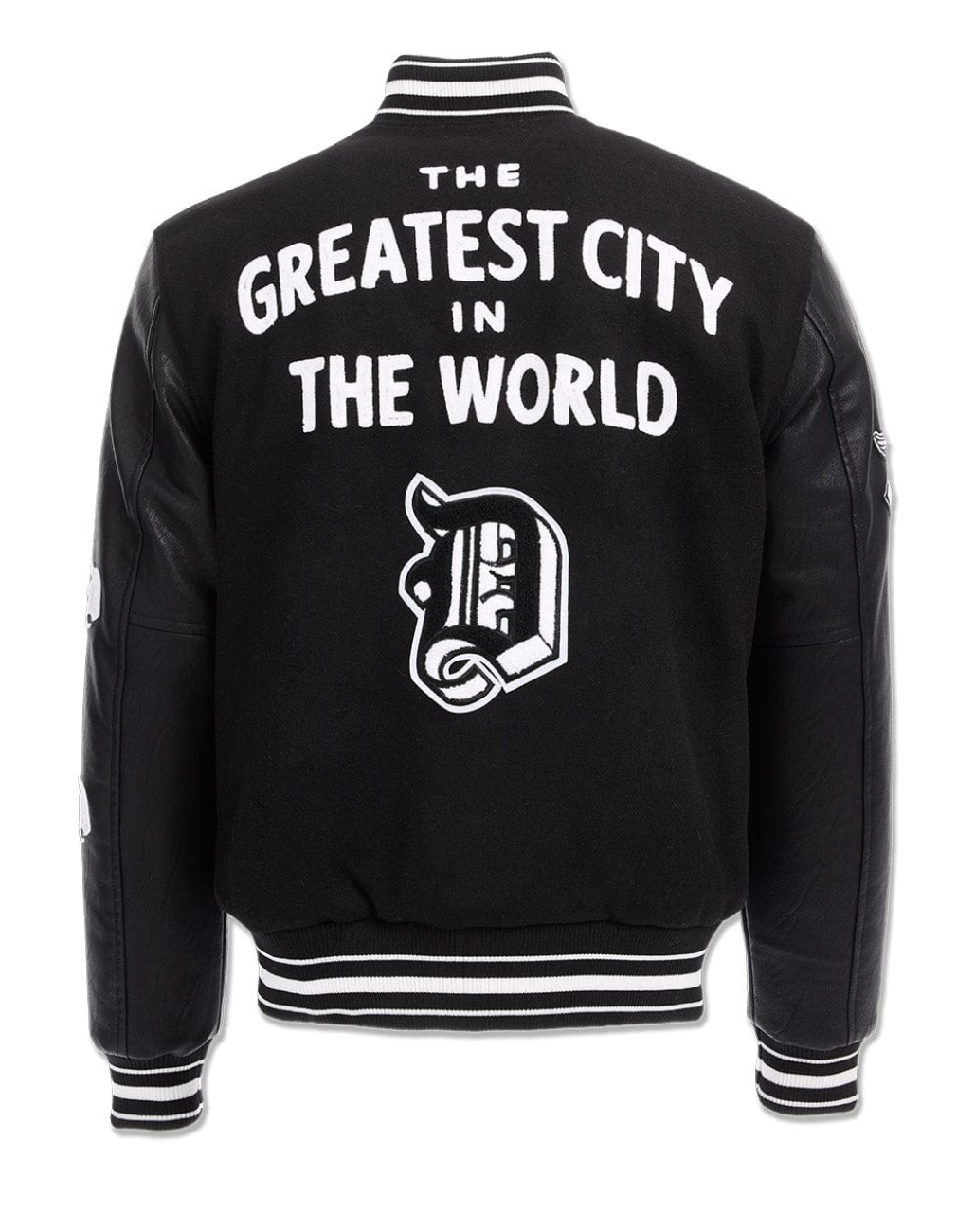 D-Town Varsity Jacket - Black/White