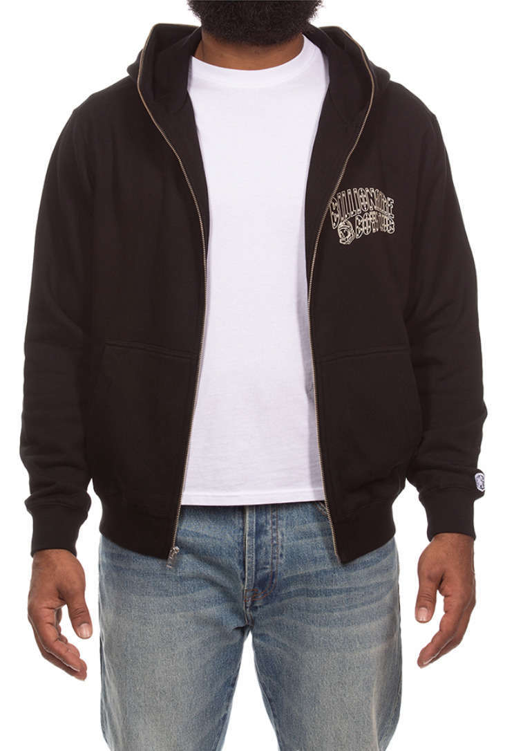 Curve Zip Hoodie - Black