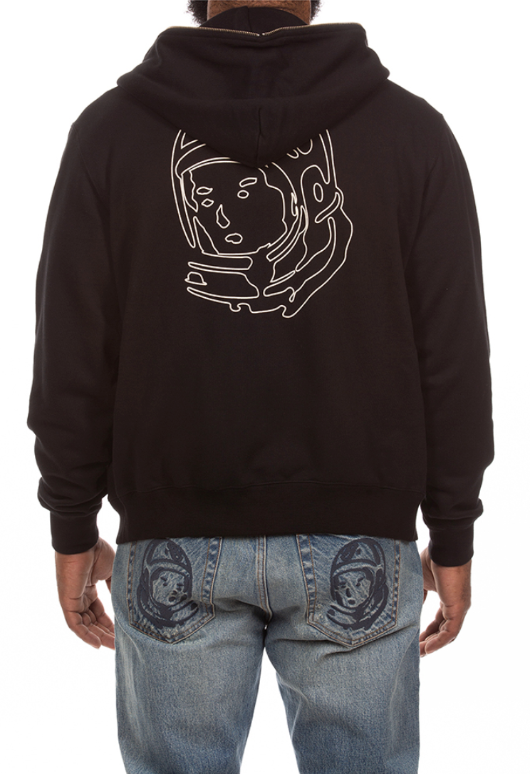 Curve Zip Hoodie - Black