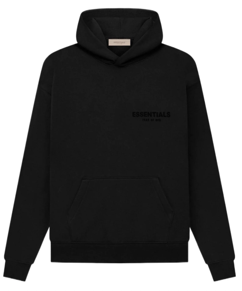 Fear Of God Essentilas Hoodie - Black