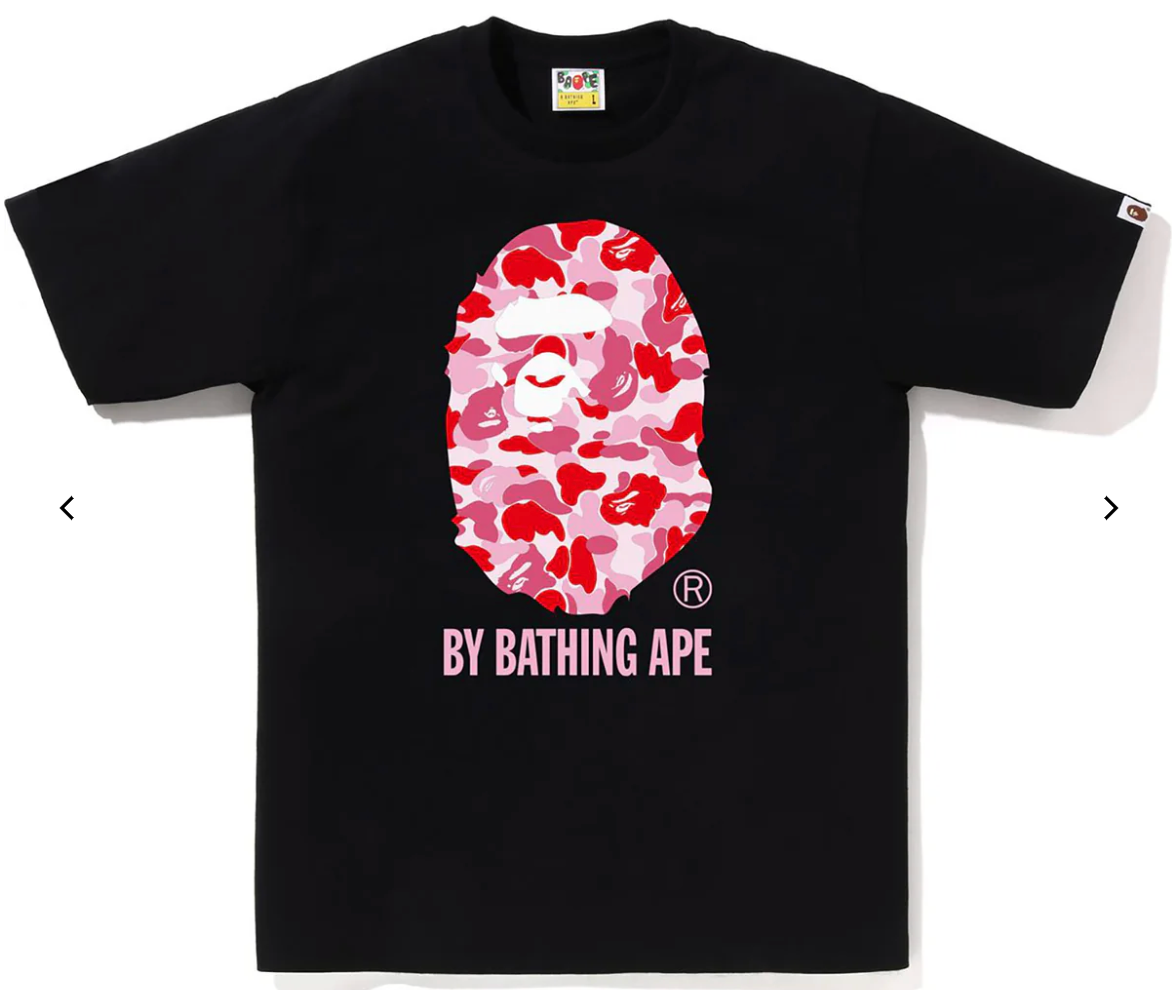 Bape ABC Camo T-Shirt - Blk/Pink