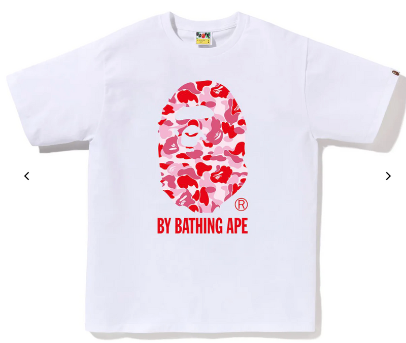 Bape ABC Camo T-Shirt - Wht/Pink