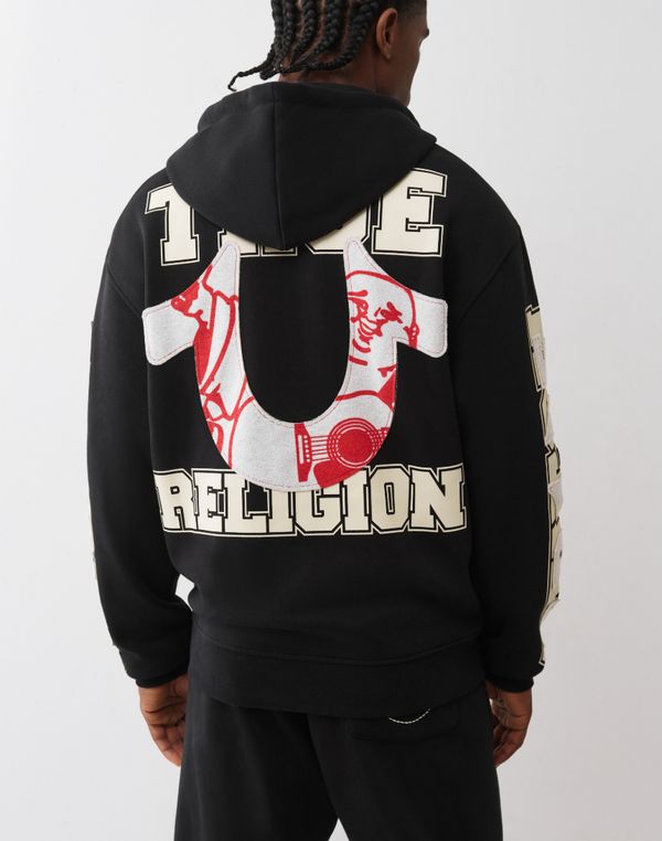 True religion Terry Zip Up - Blk/Red