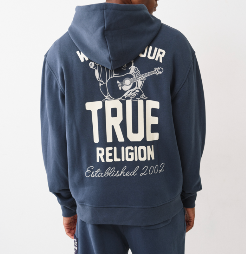 Patch Vintage Zip Up - Blue