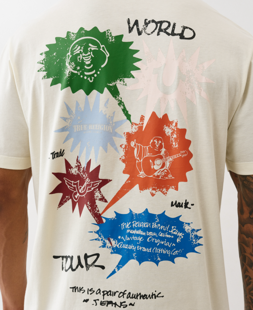 Speech Bubble Tee - Tan