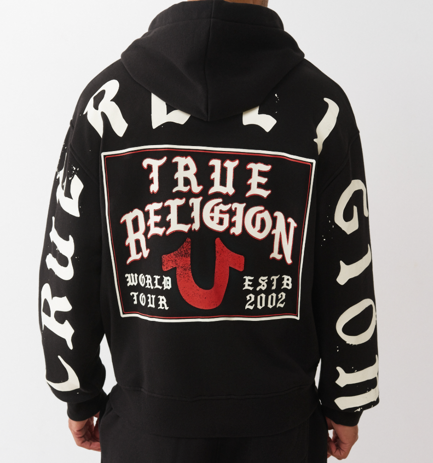 True religion Zip Up - Black/Red