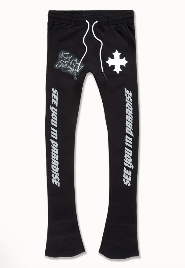 Reaper Stacked Sweats - Black