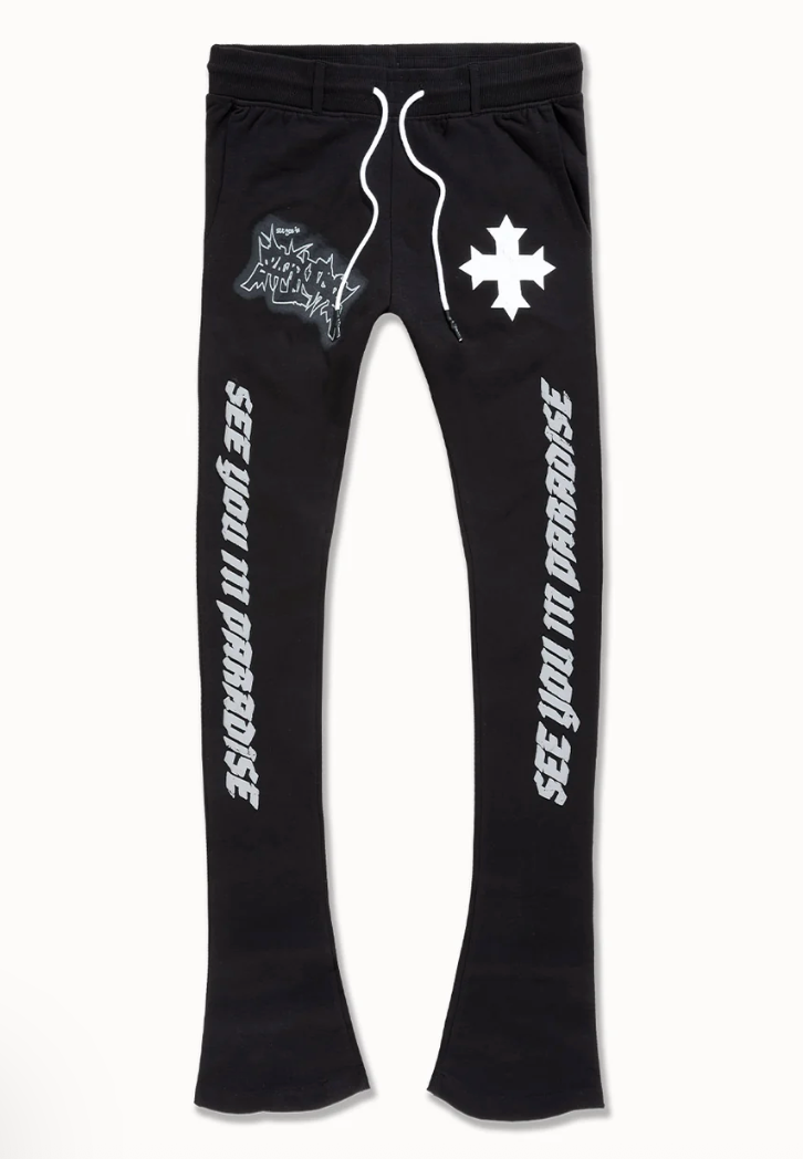 Reaper Stacked Sweats - Black