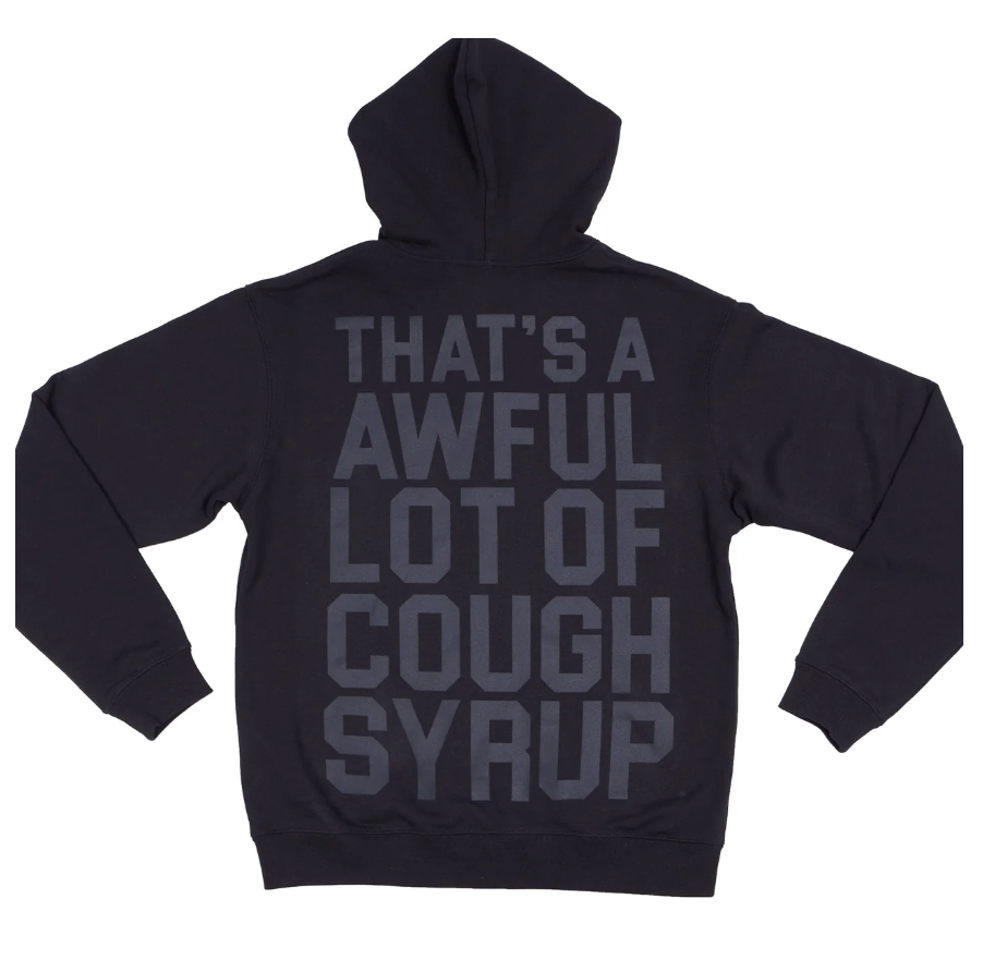 Cough Syrup Hoodie - Black/Black