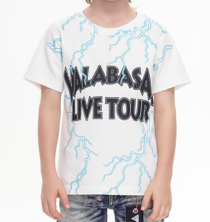 Lights On Kids Tee - White