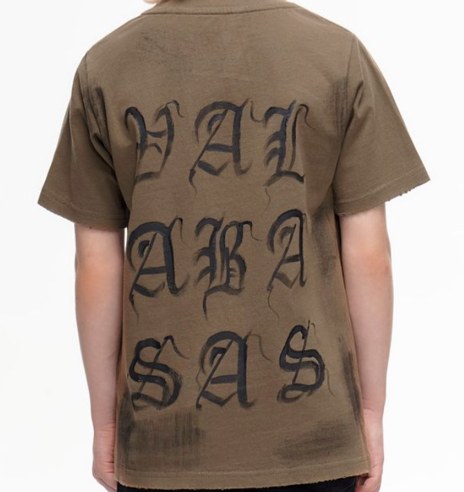 Inked Elegance Kids Tee - Vintage Khaki