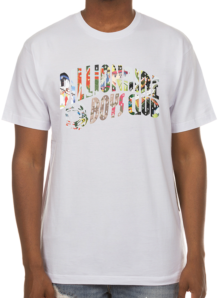 Curve Collage Tee - White