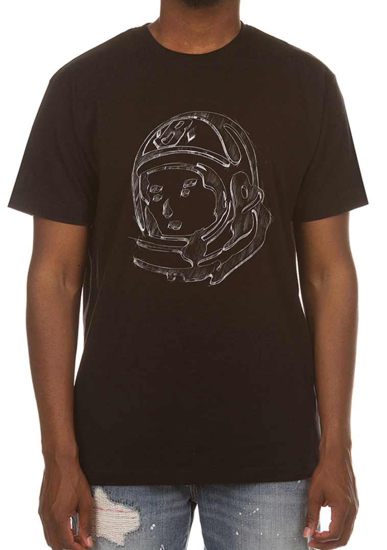 Helmet Sketch Tee - Black
