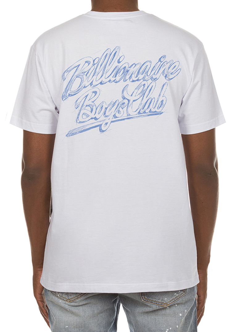 Helmet Sketch Tee - White