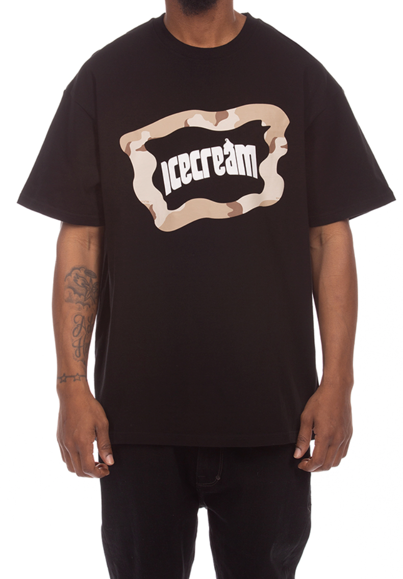 Taupe Tee - Black