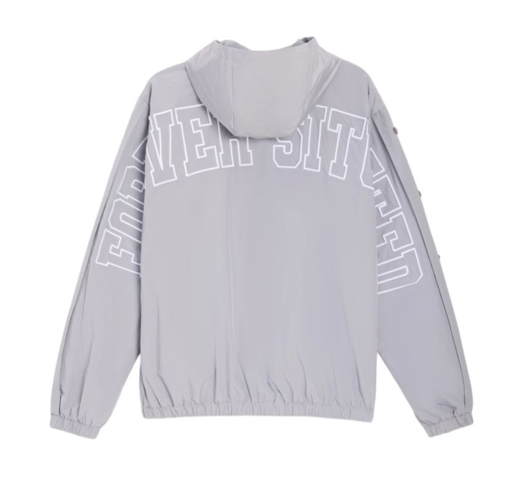Forever Situated Nylon Jacket - Grey