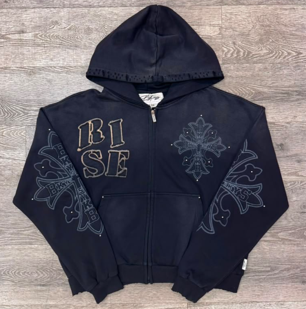 Rise Zip Up - Black