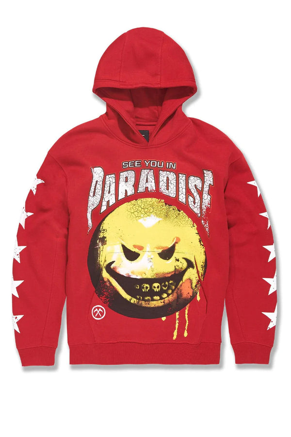 Bad Intentions Pullover Hoodie red